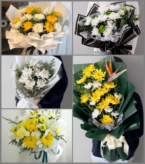 湖南永州道县祥霖铺镇致福村白事花束代送